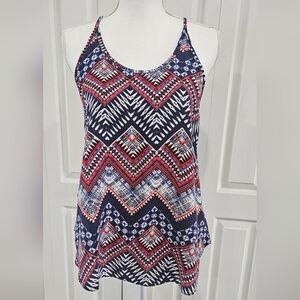 ✨FREE✨ A. BYER chevron blouse SZ M